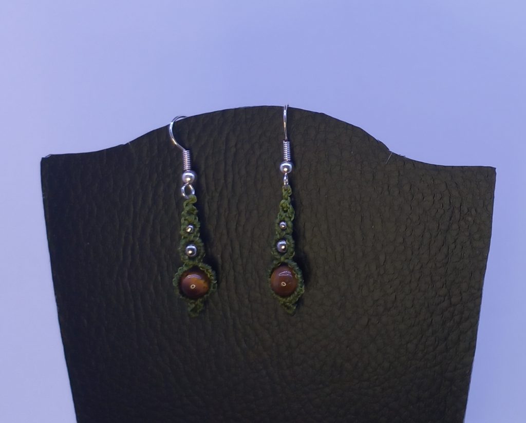 Petites boucles Œil de Tigre