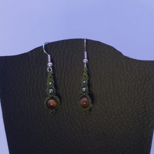 Petites boucles Œil de Tigre