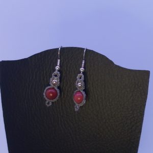 Petites boucles Jaspe Mokaite