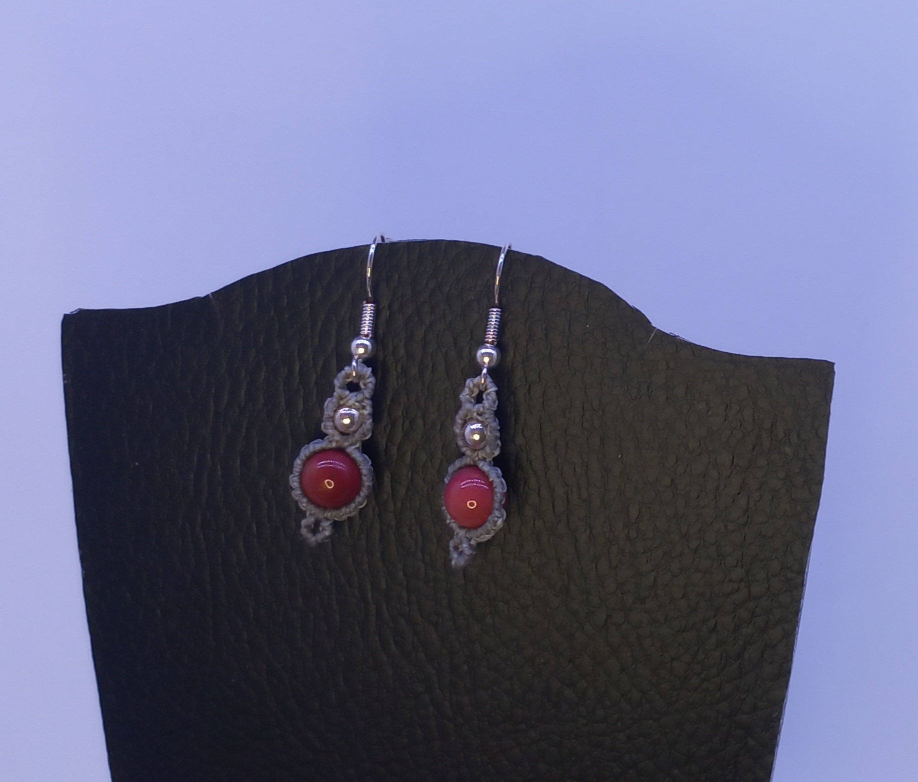 Petites boucles Jaspe Mokaite