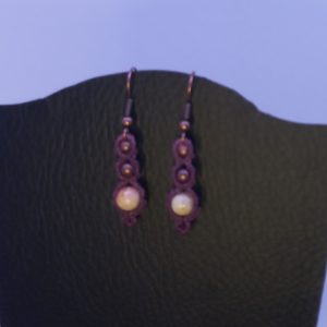 Petites boucles Corail Amethyst