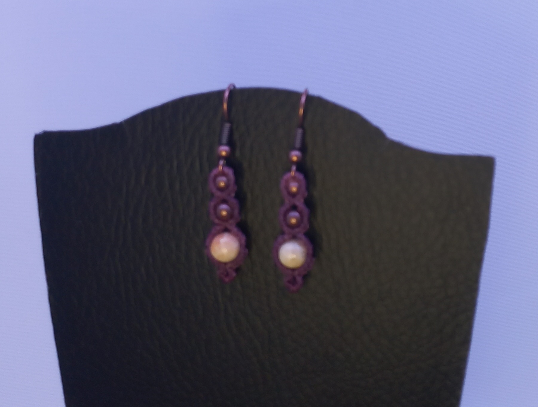 Petites boucles Corail Amethyst