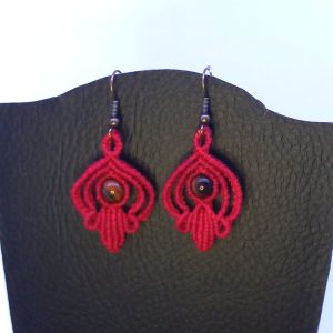 Boucles Œil de Tigre Red