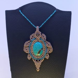 Collier Turquoise rainurée