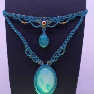 Collier double Turquoise
