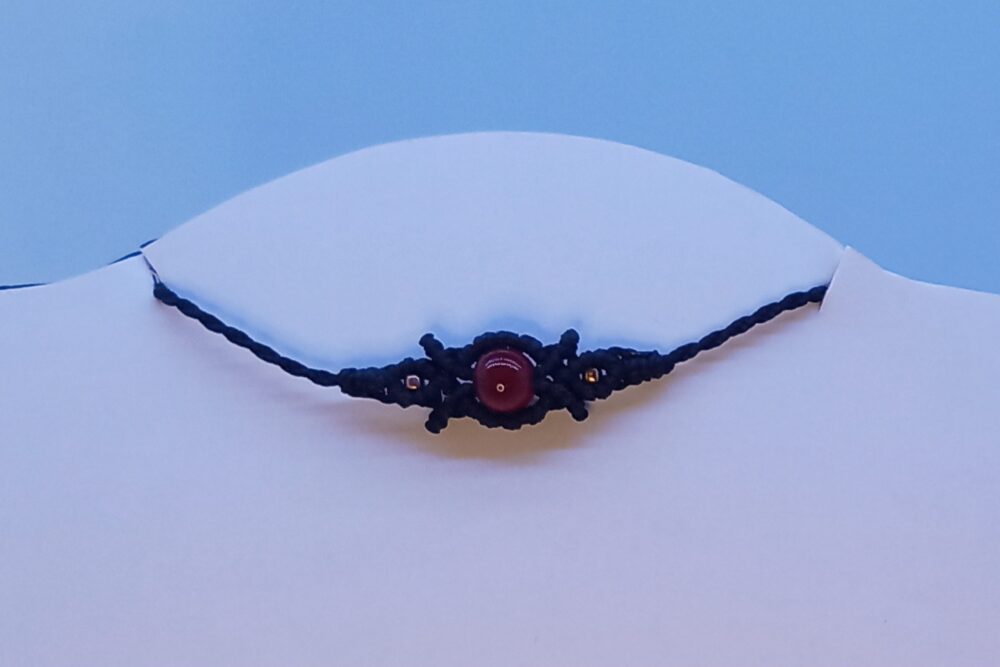 Black - Agate rouge