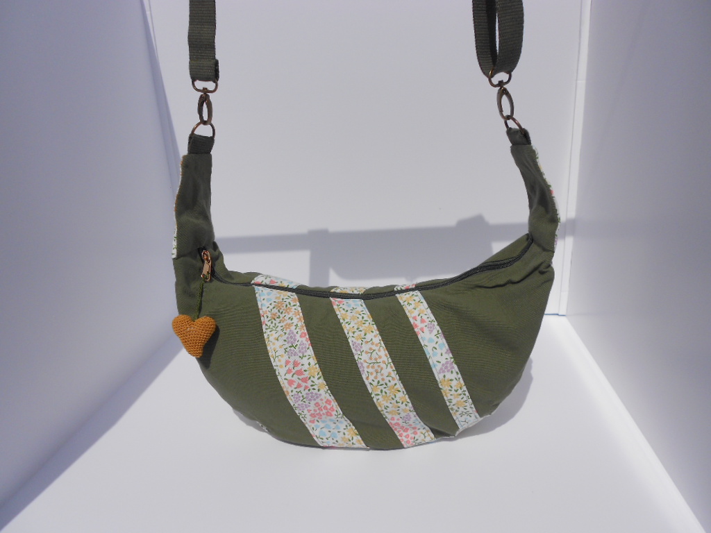 Sac demi lune green