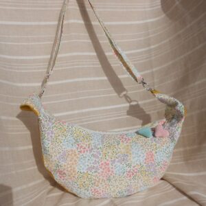 Sac Demi-Lune Fleurs Soleil