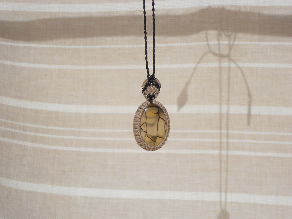 Collier Agate Veine de Dragon