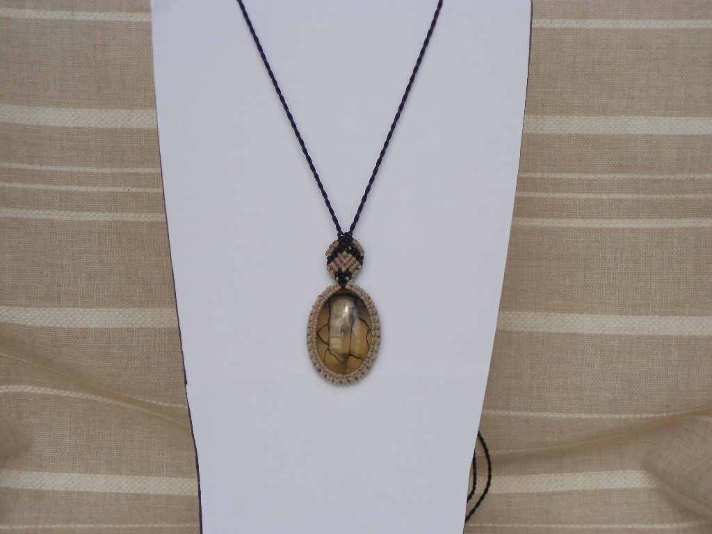 Collier Agate Veine de Dragon
